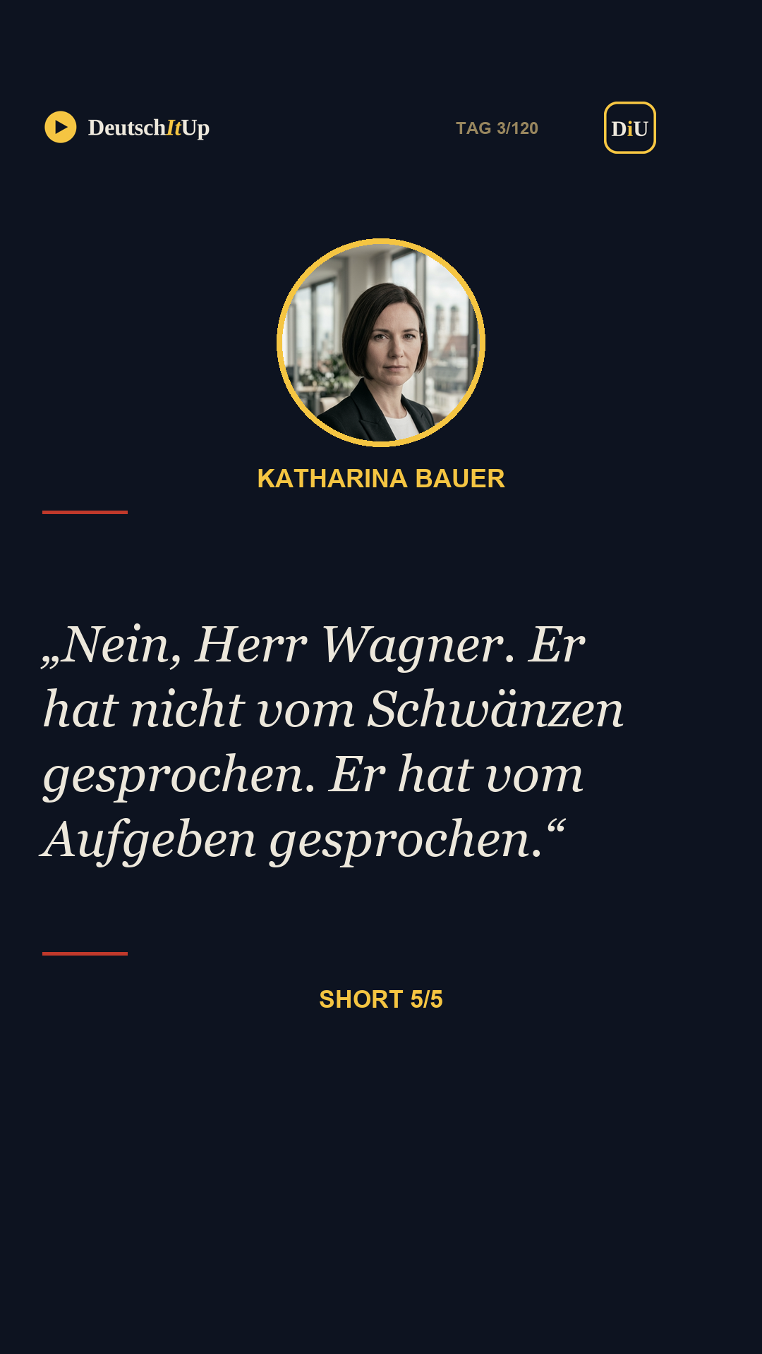Tag 3 — Short 5